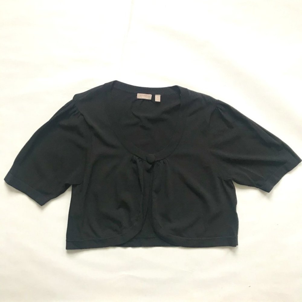 Kim Rogers Rayon Blend Black Bolero Sweater 2X
